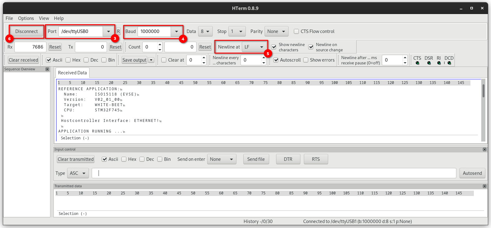 hterm: Serial Connection