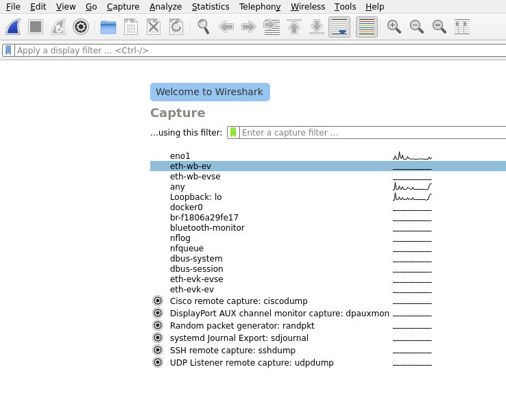 Wireshark: Selecting the correct interface
